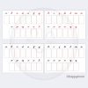 Montessori cursive alphabet work mats with phonetic objects for letter recognition. Lowercase cursive letters from "a" to "z," colour-coded in red and blue. Hands-on language activity for early literacy education. Designed by happymonti.